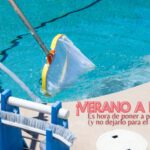Imagen limpiando Piscina